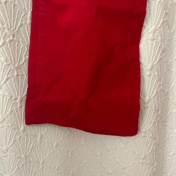 Red wide leg stretch jeans - Picture 2 of 4